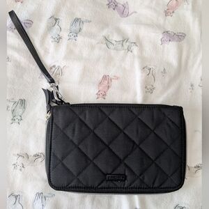 Vera Bradley On The Go Wristlet RFID Performance Twill Black